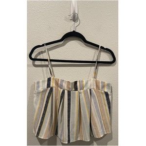 SADIE & SAGE Multicolor Spaghetti Straps Crop Top